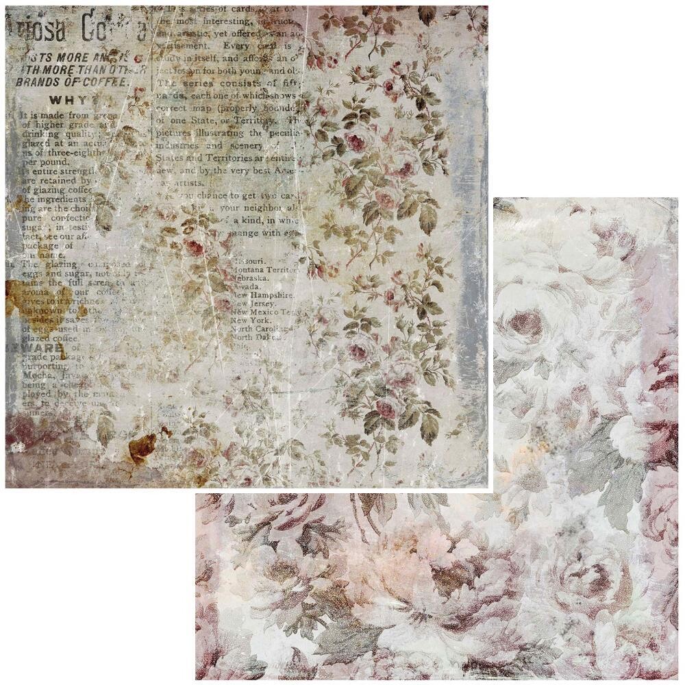 49 and Market - Remnants - Clippings - 12"X12" Double-sided Paper Sheet