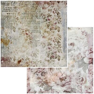 49 and Market - Remnants - Clippings - 12&quot;X12&quot; Double-sided Paper Sheet
