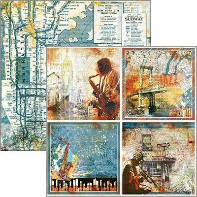 Ciao Bella - Blue Note - Cards - 12&quot;x12&quot; Paper Sheet