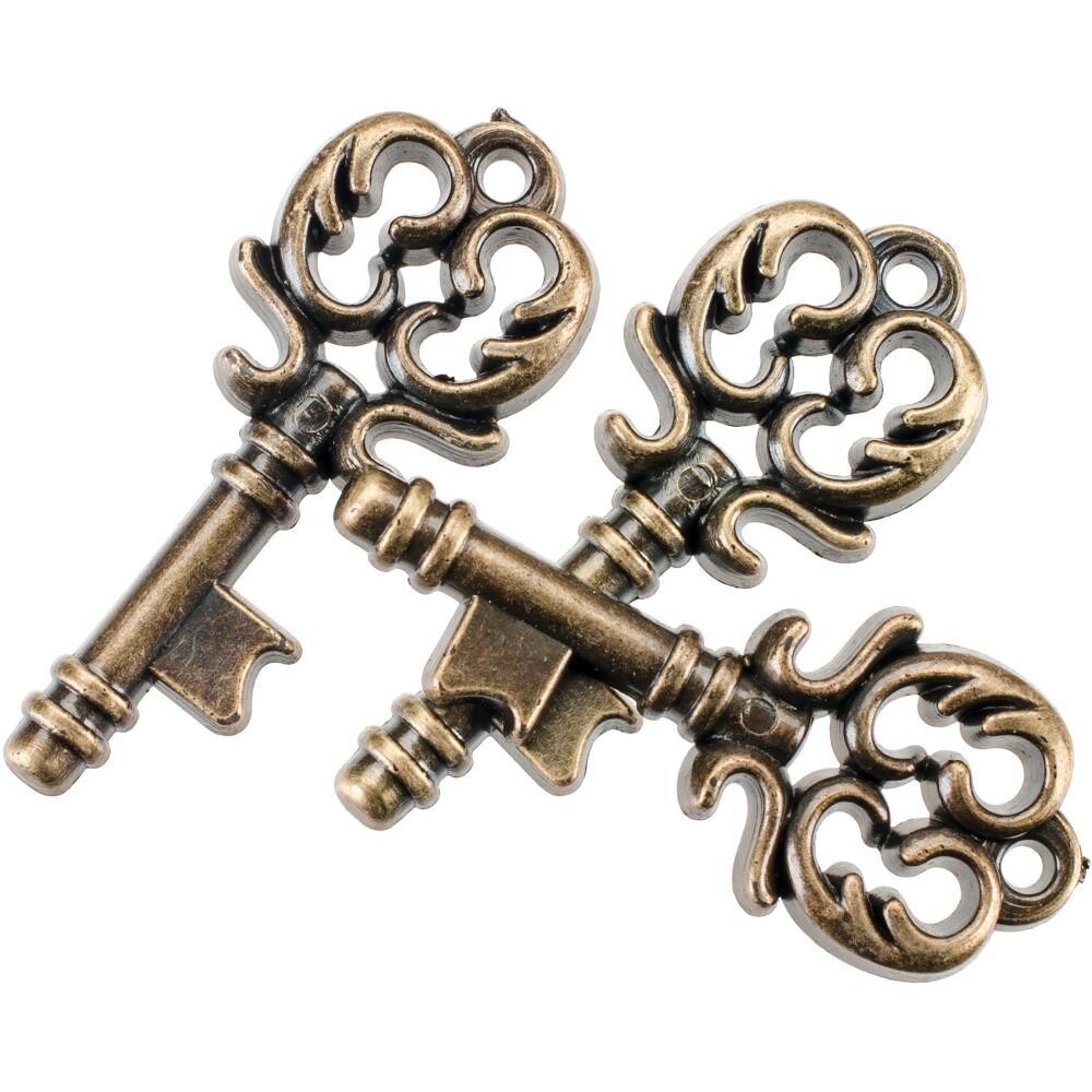 Blumenthal Steampunk Buttons - Gold keys
