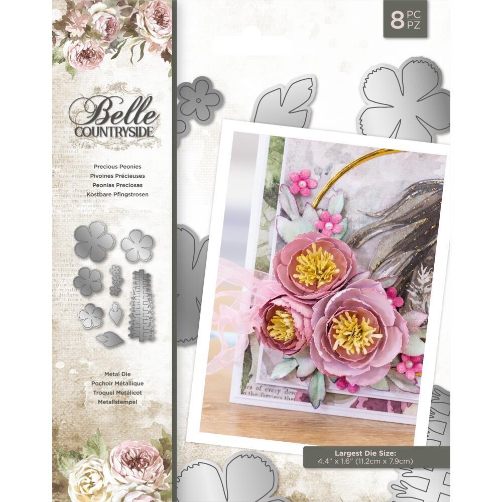 Crafters Companion Die - Belle Countryside - Precious Peonies
