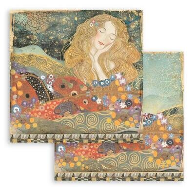 Stamperia - Double-sided Paper Sheet - Klimt - From the Beethoven Frieze