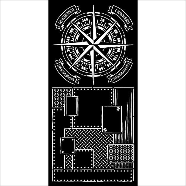 Stamperia - Stencil - Lady Vagabond Lifestyle - Compass