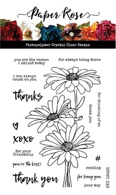 Paper Rose Stamps