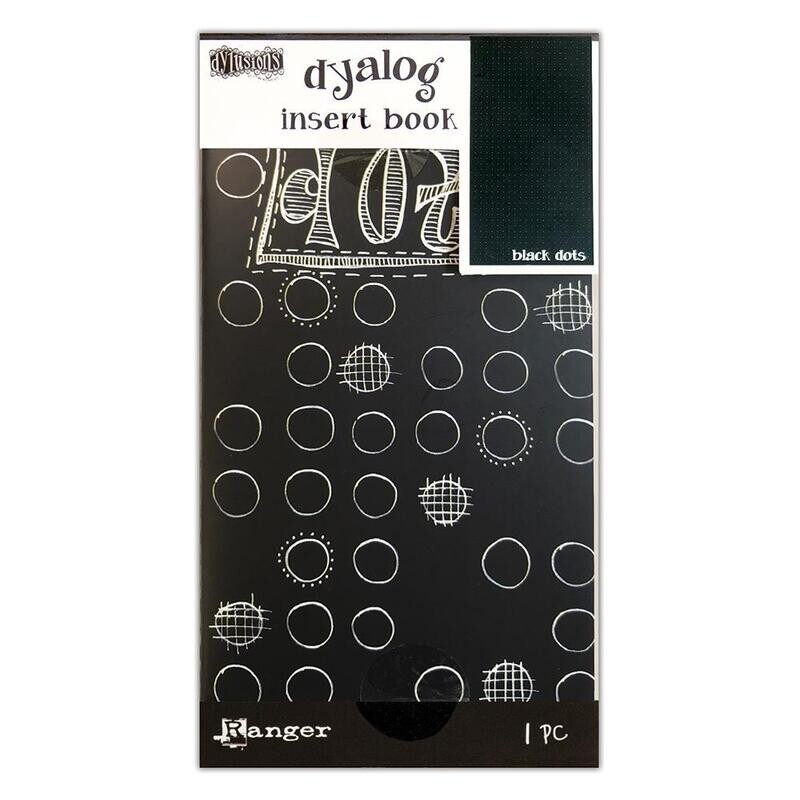 Dyan Reaveley&#39;s Dylusions Dyalog - Insert Book - Dots - Black
