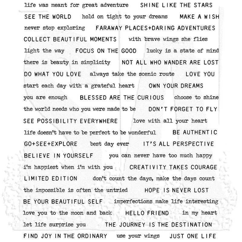 Stampers Anonymous - Tim Holtz - Cling Mount Stamps - Tiny Text 