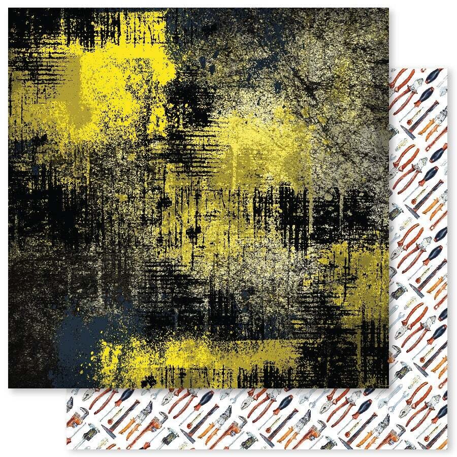 Paper Rose - Dad&#39;s Shed F - 12x12&quot; Double-sided Paper Sheet