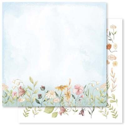 Paper Rose - Fairy Garden F - 12x12&quot; Double-sided Paper Sheet