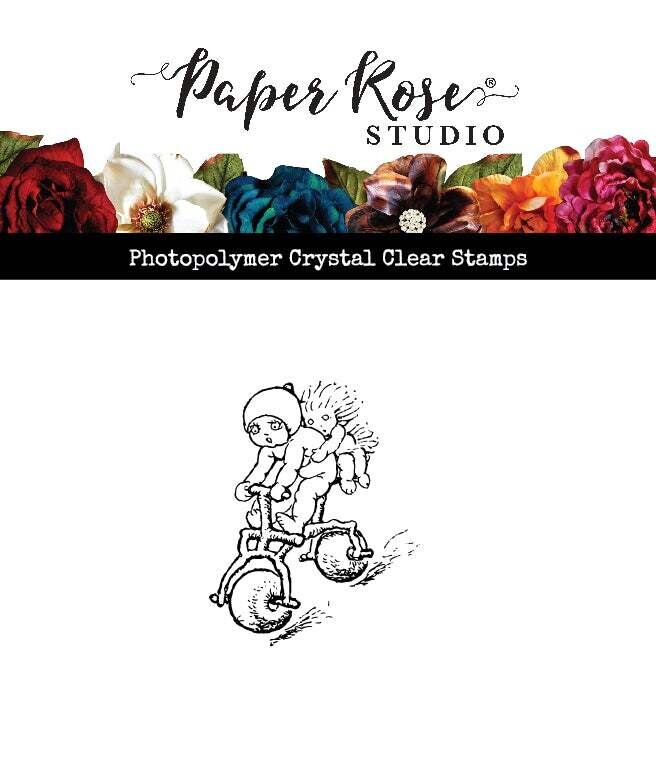 Paper Rose - Clear Stamp - Snugglepot and Cuddlepie - Bike
