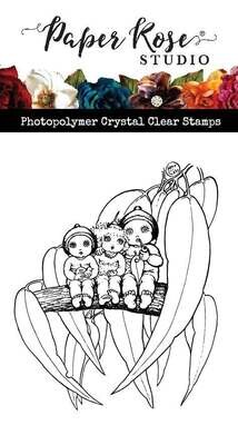 Paper Rose - Clear Stamp - Snugglepot and Cuddlepie - On a Branch