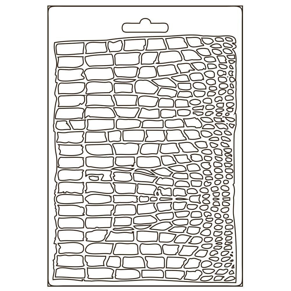 Stamperia - A5 Soft Mould - Savana - Crocodile Pattern