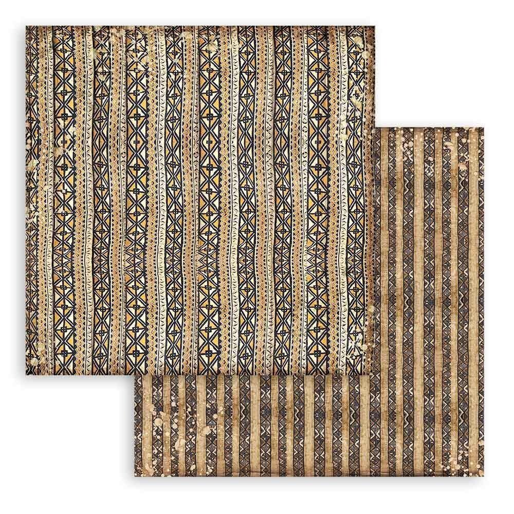 Stamperia - 12&quot;x12&quot; Double-sided Paper Sheet - Savana -Ethnic Texture