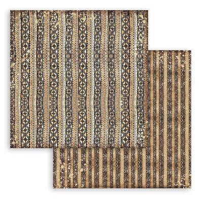 Stamperia - 12&quot;x12&quot; Double-sided Paper Sheet - Savana -Ethnic Texture