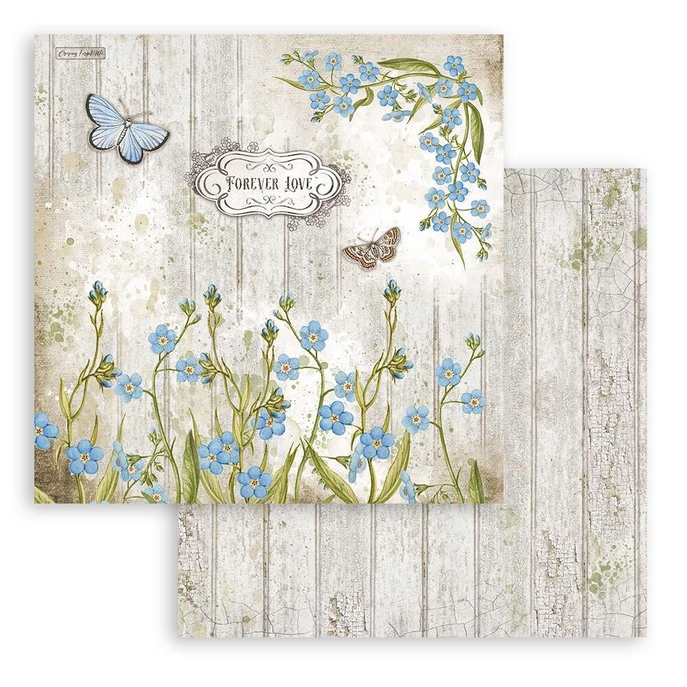 Stamperia - Garden House - Columbine - 12"x12" Double-sided Paper Sheet 