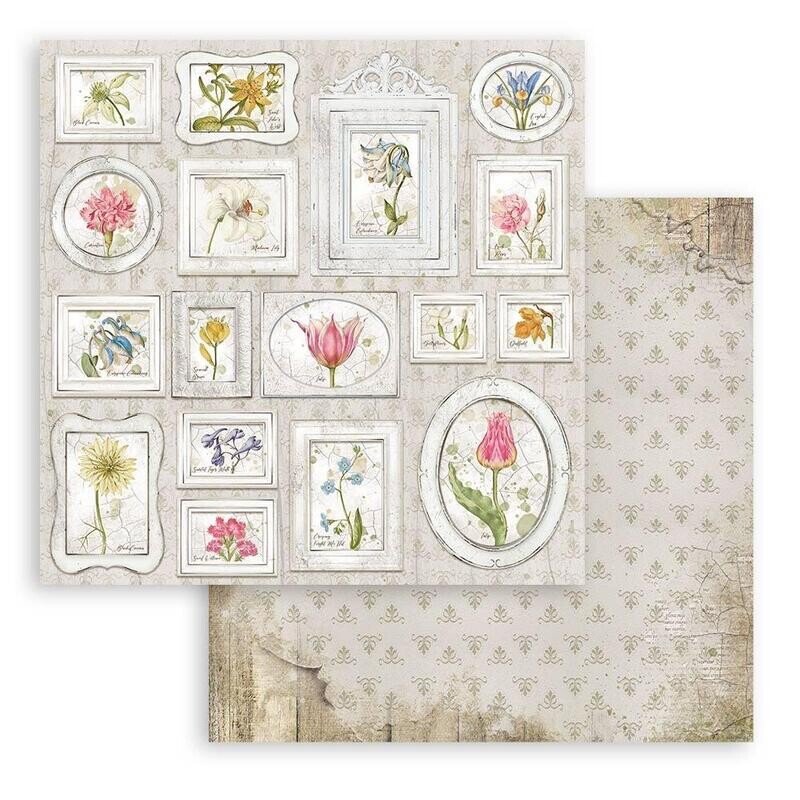 Stamperia - Garden House - Tags - 12&quot;x12&quot; Double-sided Paper Sheet