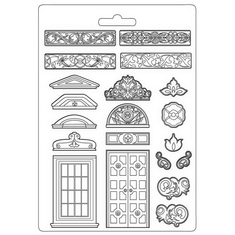 Stamperia - A4 Soft Mould - Casa Granada - Greek Doors