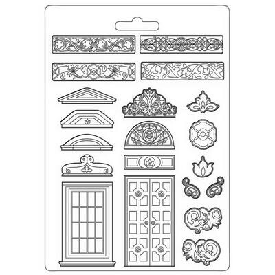 Stamperia - A4 Soft Mould - Casa Granada - Greek Doors