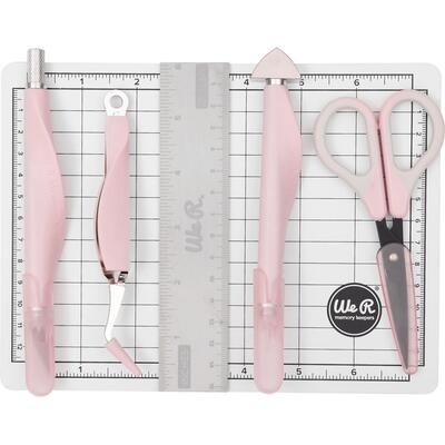 We R Memory Keepers - Crafters Essentials - Mini Tool Kit - Pink