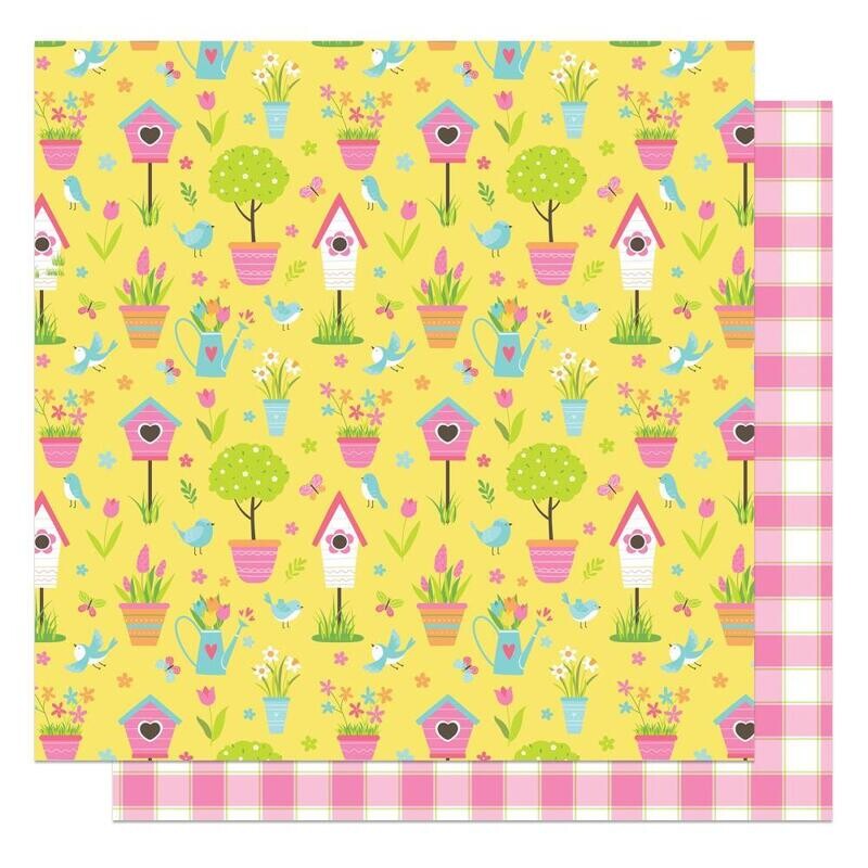 PhotoPlay - Hop to It - Spring Garden - 12"x12" Double-sided Paper Sheet
