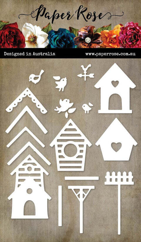 Paper Rose Metal Die - Bird House