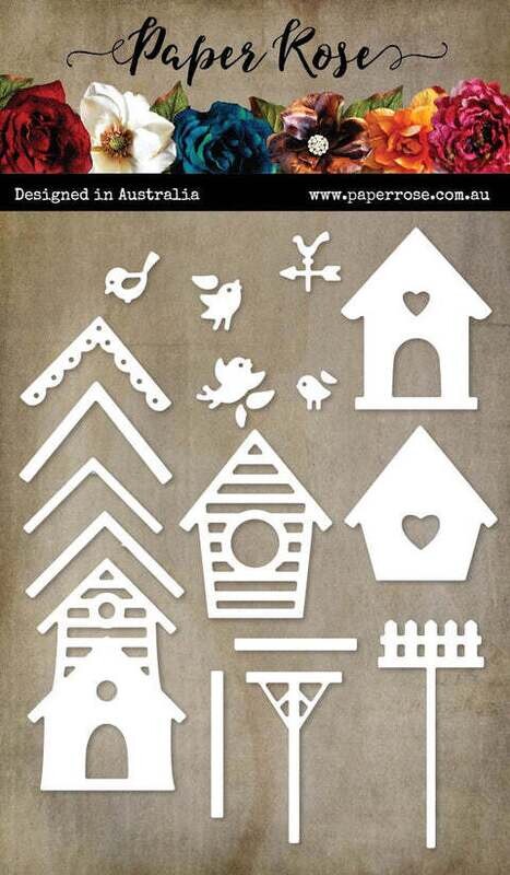 Paper Rose Metal Die - Bird House