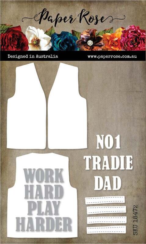Paper Rose Metal Die - Tradie Vest Creator Die