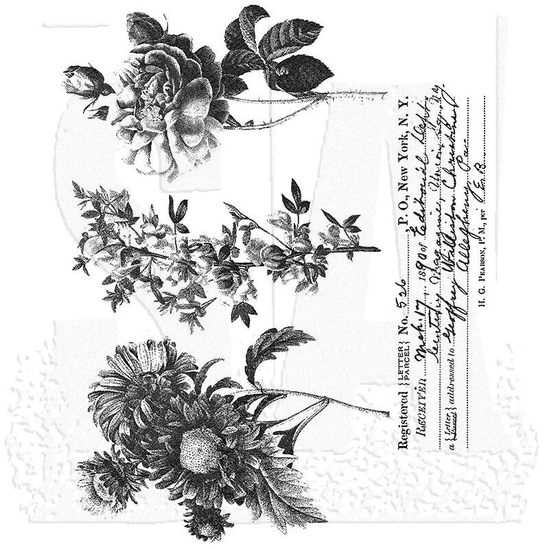 Stampers Anonymous - Tim Holtz - Cling Mount Stamps - Flower Shop