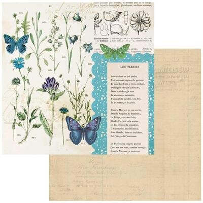 49 and Market - Curators Botanical – 12&quot;x12&quot; Double-sided Cardstock - Les Fleurs