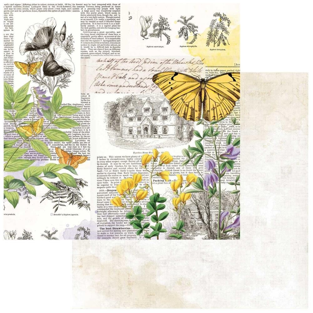 49 and Market - Curators Botanical – 12&quot;x12&quot; Double-sided Cardstock - Flutterology