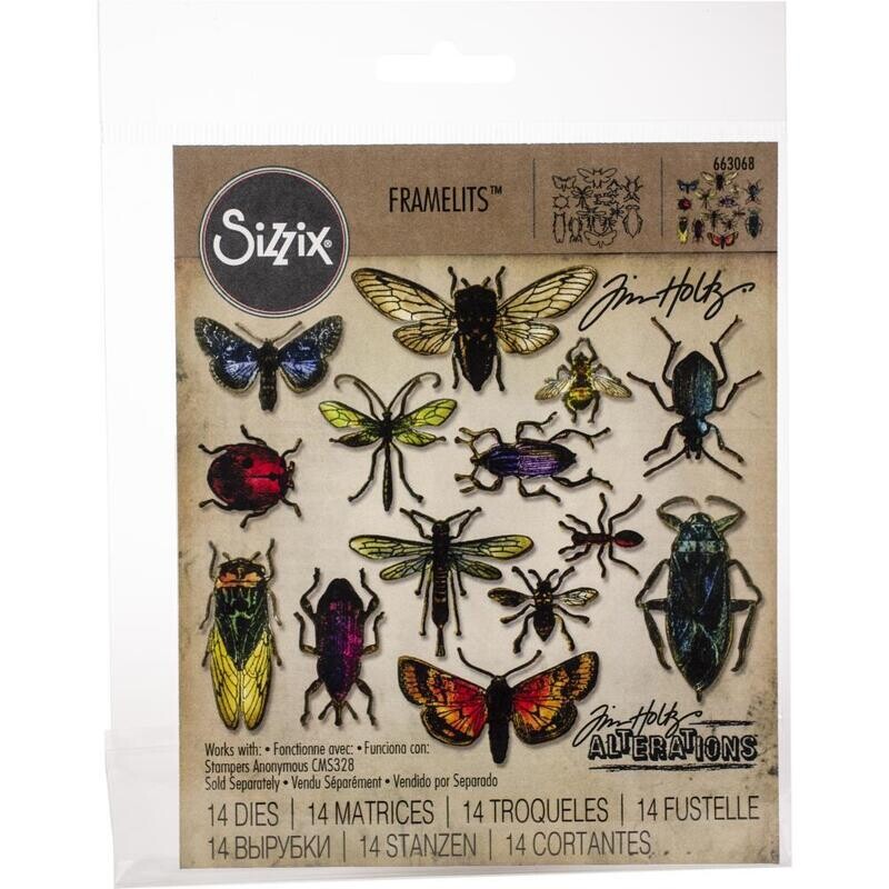 Sizzix - Framelits Dies By Tim Holtz - Entomology