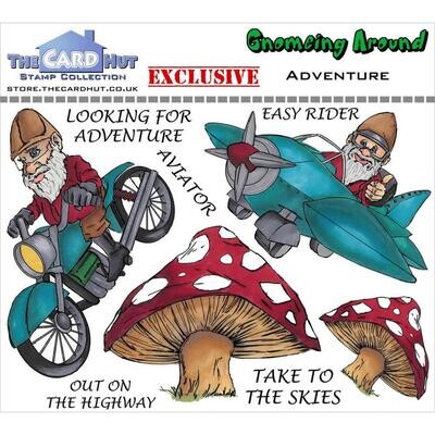 The Card Hut - Clear Stamps -  Gnomeing Around - Adventure