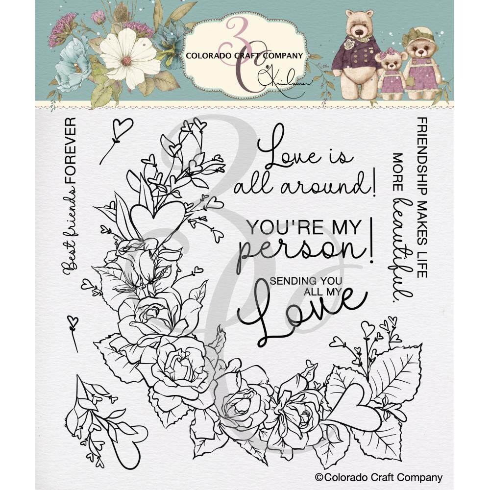 Colorado Craft Company - Clear Stamp - Best Friend Forever