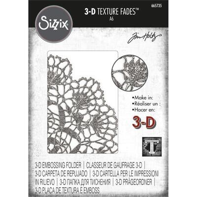 Sizzix - 3D Texture Fades by Tim Holtz Embossing Folder - DOILY