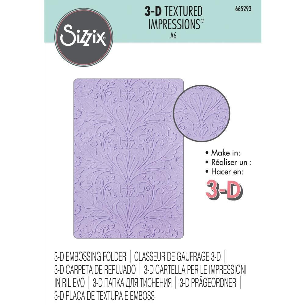 Sizzix - 3D Textured Impressions Embossing Folder - Art Nouveau