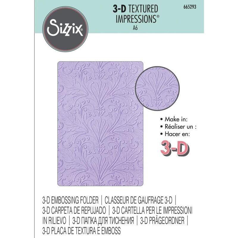 Sizzix - 3D Textured Impressions Embossing Folder - Art Nouveau