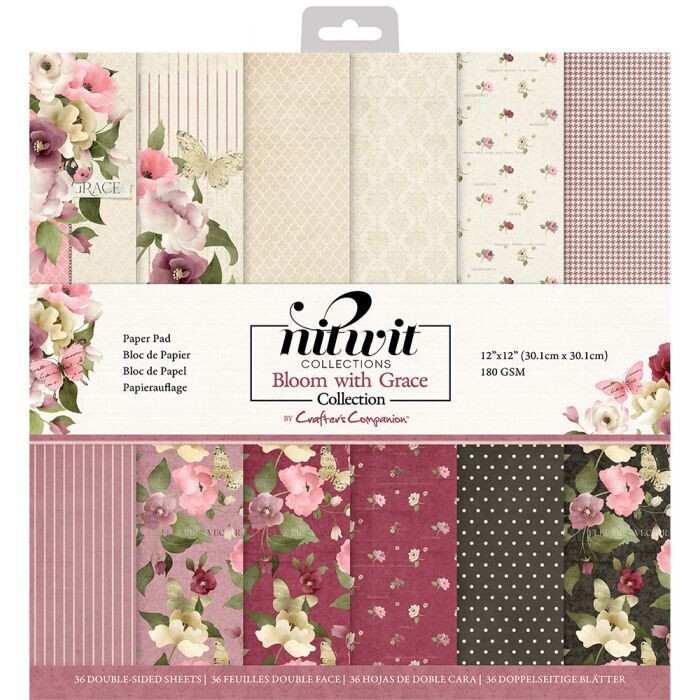 Crafter&#39;s Companion - Bloom with Grace - 12&quot;x12&quot; Paper Pad