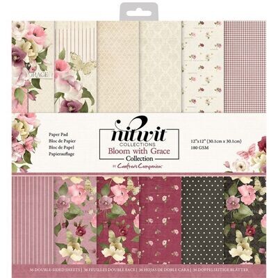 Crafter&#39;s Companion - Bloom with Grace - 12&quot;x12&quot; Paper Pad