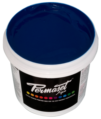 Permaset Aqua Ink - 1 litre Process Cyan