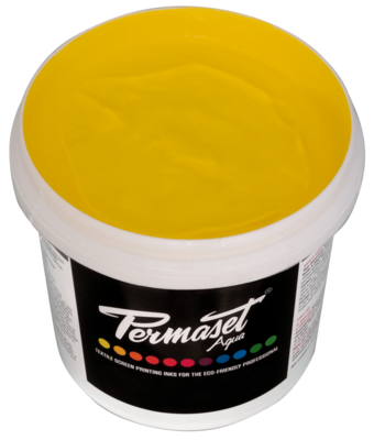 Permaset Aqua Ink - 1 litre Process Yellow
