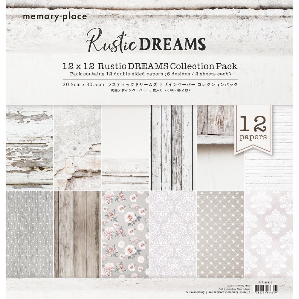 Rustic Dreams - 12"x12" Paper Pad from Asuka Studio