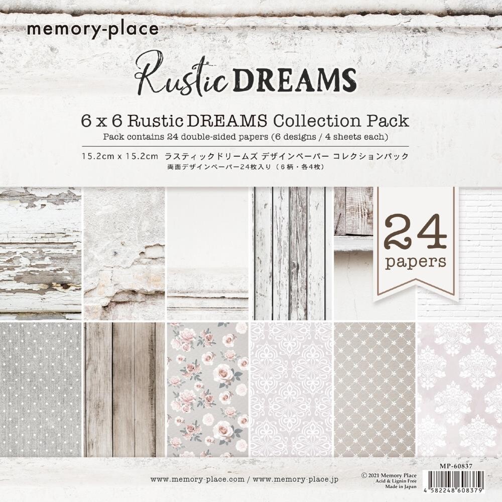 Rustic Dreams - 6"x6" Paper Pad from Asuka Studio