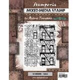 Stamperia - Sir Vagabond Aviator -  New York Building - Mixed Media Stamp