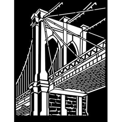 Stamperia - Thick Stencil - Brooklyn Bridge - Sir Vagabond Aviator
