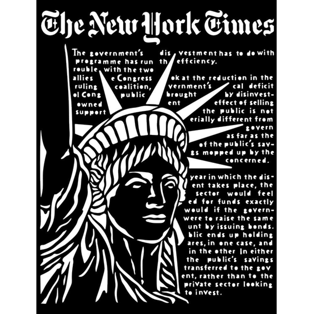 Stamperia - Thick Stencil - Statue of Liberty - Sir Vagabond Aviator 