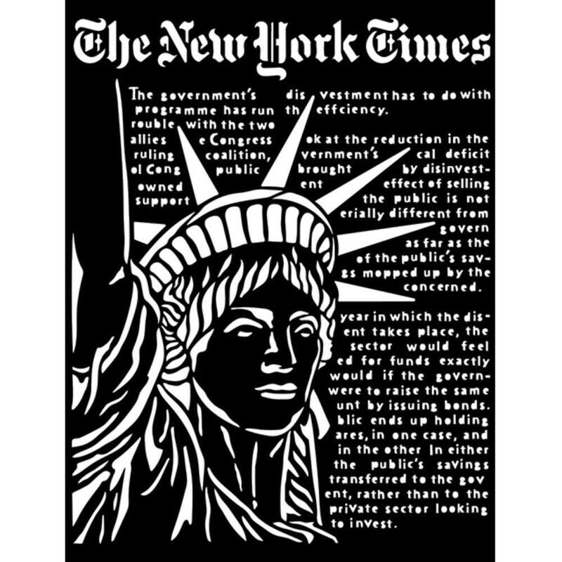 Stamperia - Thick Stencil - Statue of Liberty - Sir Vagabond Aviator 