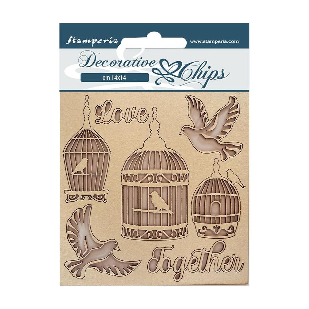 Stamperia - Decorative Chips - You and Me - Love together