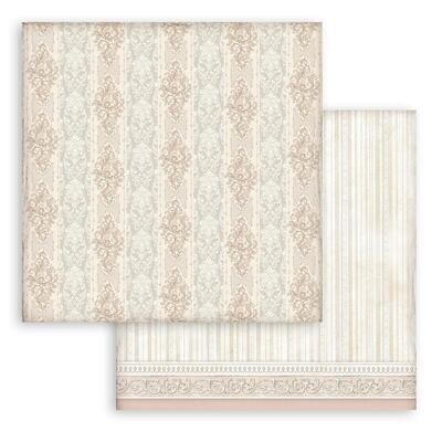 Stamperia - Striped Texture - You and Me - 12&quot;x12&quot; Double-sided paper sheet