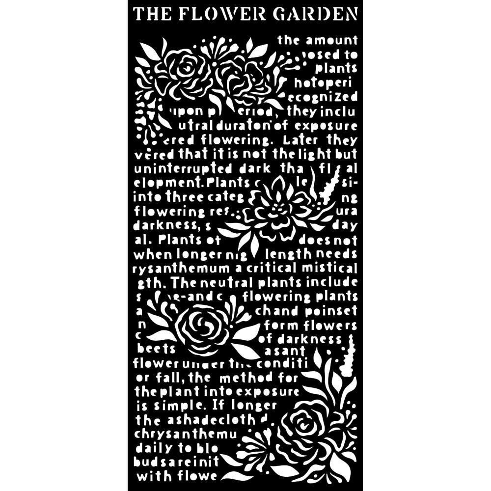 Thick Stencil - The Flower Garden - Garden of Promises by Stamperia