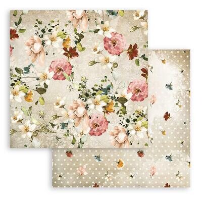 Stamperia - Flower Patterns - Garden of Promises - 12"x12" Paper Sheet