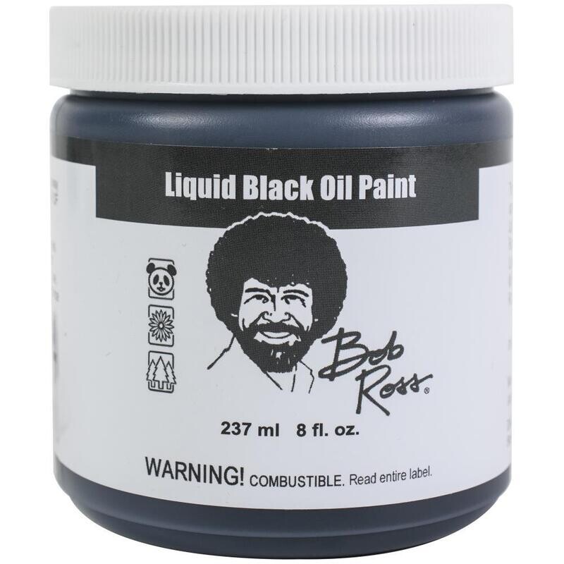 Bob Ross - Liquid Black Oil Paint 237ml